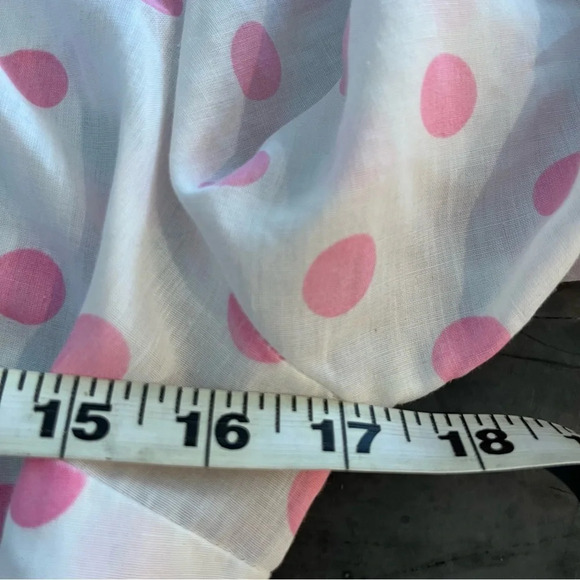 Vintage Allen Brand Pink Polkadot Blouse XS - Picture 4 of 7